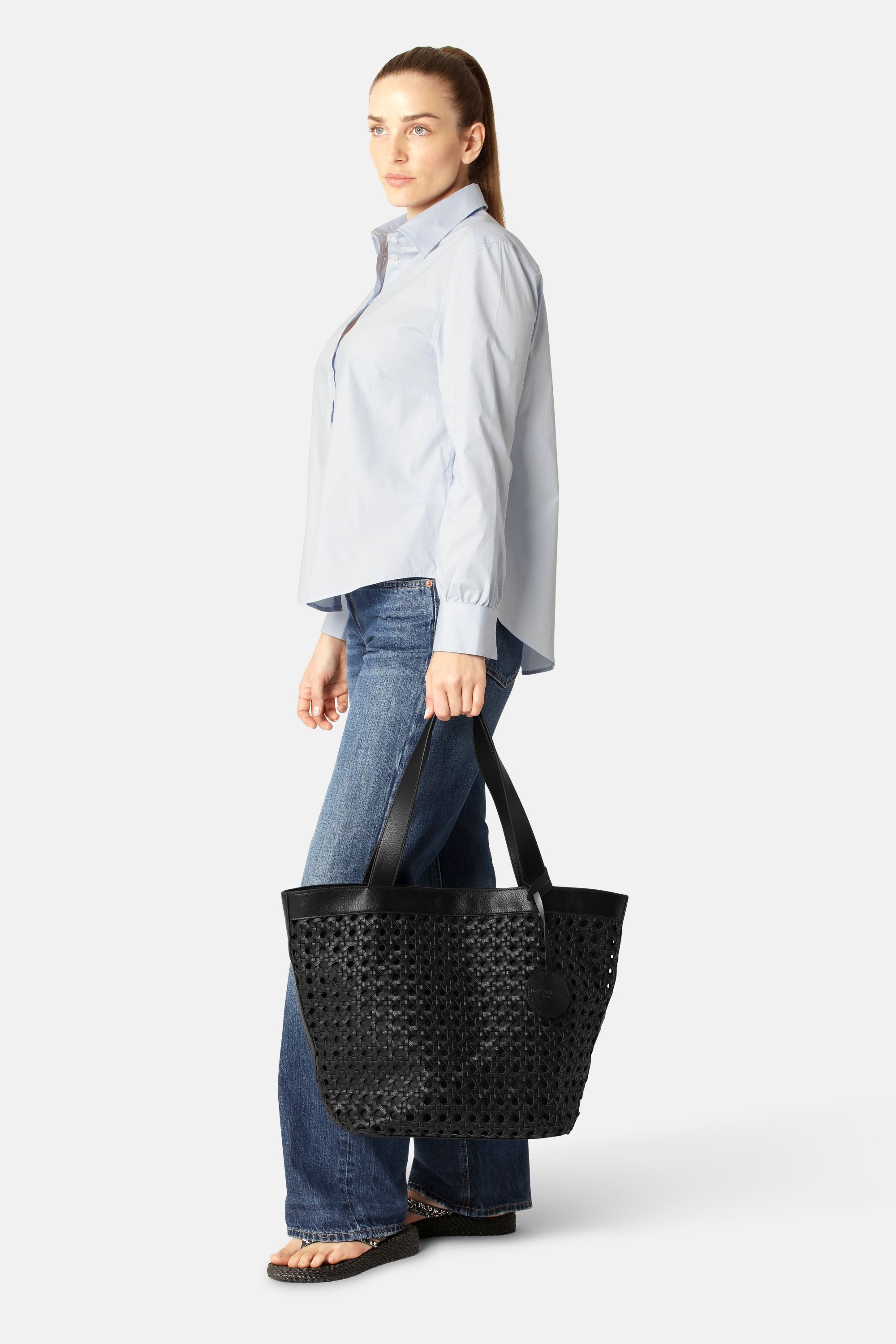 Stor Strandtaske - Black Black